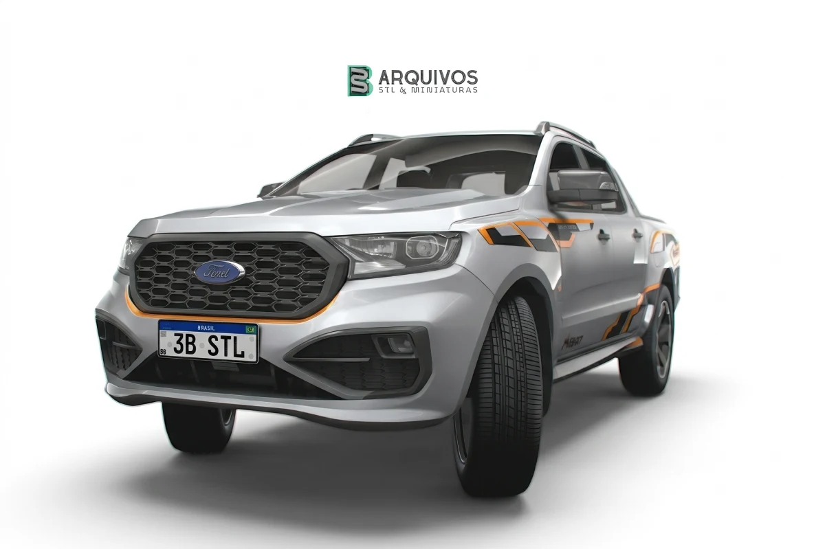 Modelo 3D STL - Ford Ranger MS RT Double Cab 2022 — foto 3